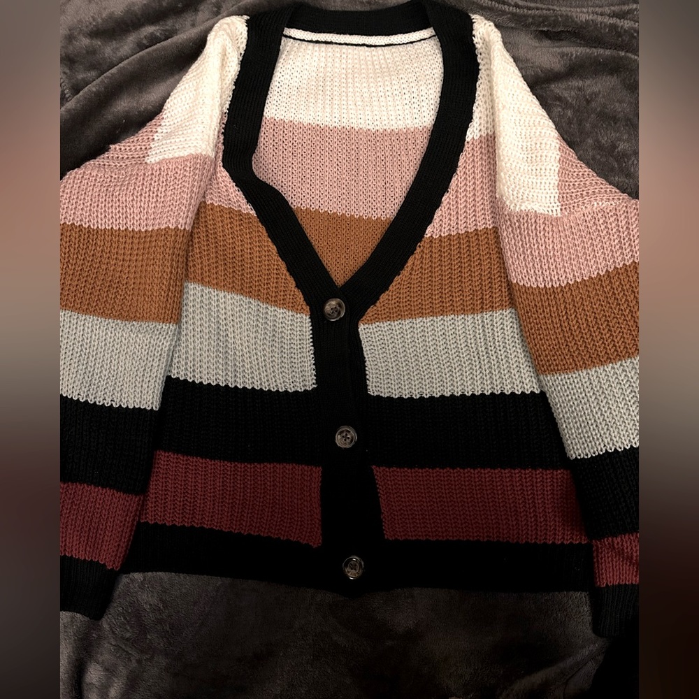 Striped cardigan
